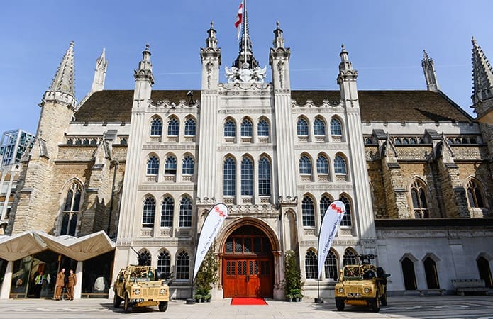 London's Guildhall on the day of the event