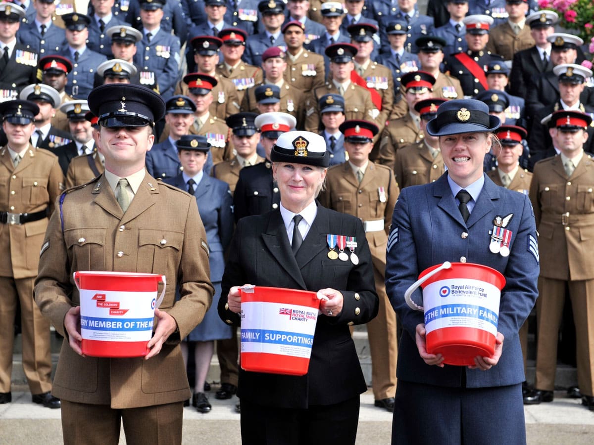 Collection buckets at Ascot