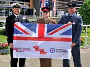 Tri-service flag at Ascot