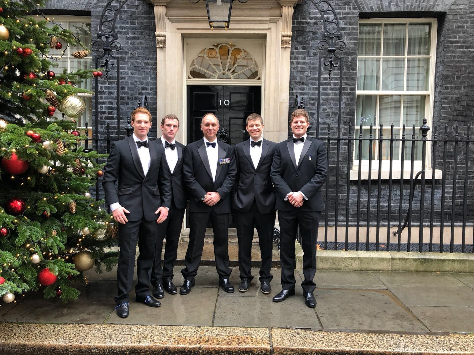 The SPEAR17 team outside Number 10 Downing Street before the Millies