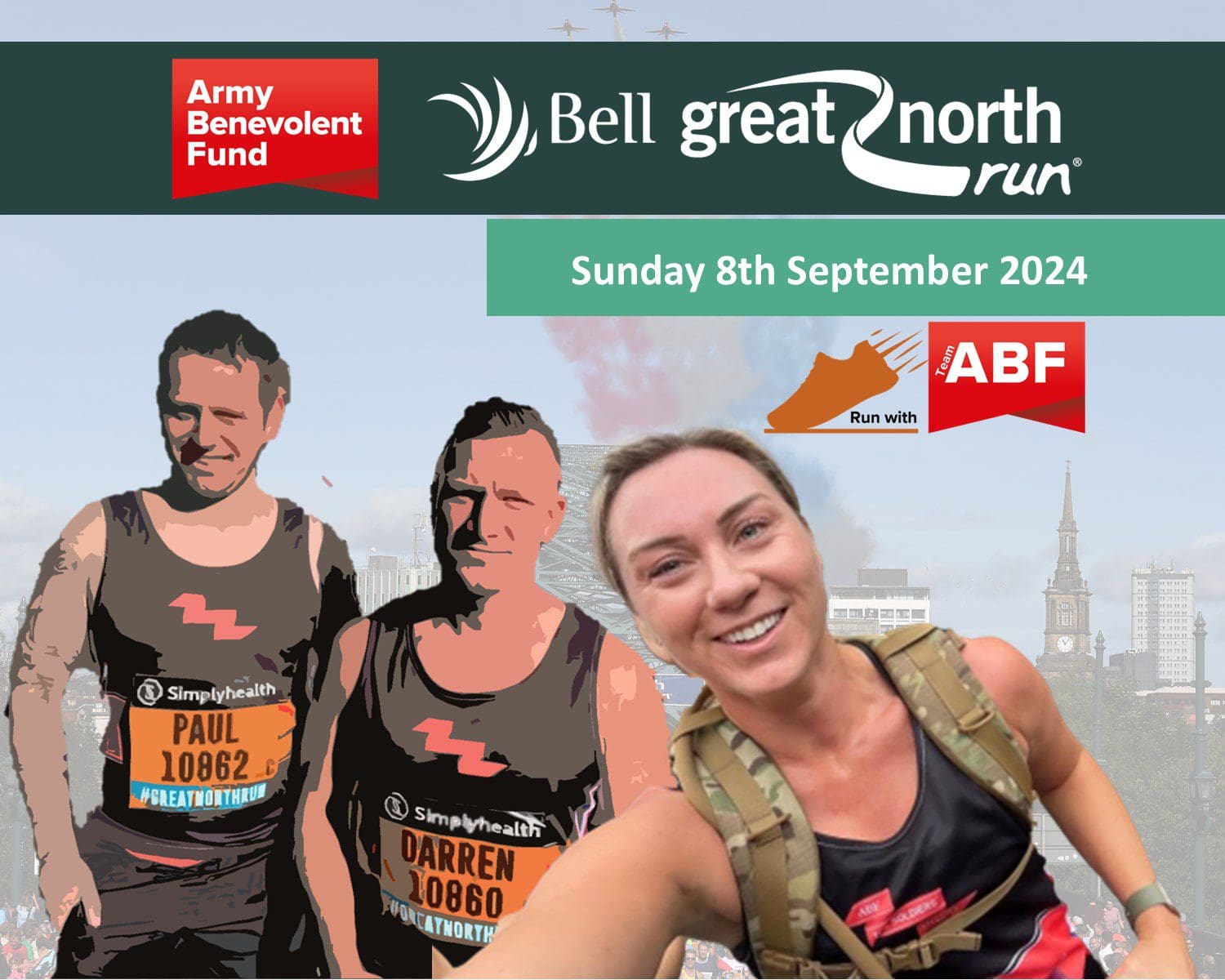 The Great North Run 2024 Army Benevolent Fund   Feature Image V2 2 