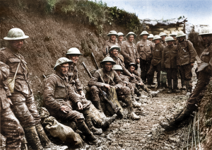 Photo credit - Cassowary Colorizations 2020 https://www.flickr.com/people/150300783@N07 https://commons.wikimedia.org/wiki/File:First_day_of_the_Battle_of_the_Somme_(36122542172).png#Licensing
